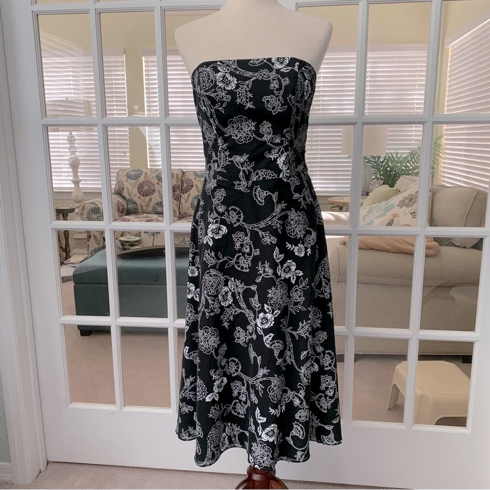 WHBM Strapless Fit & Flare